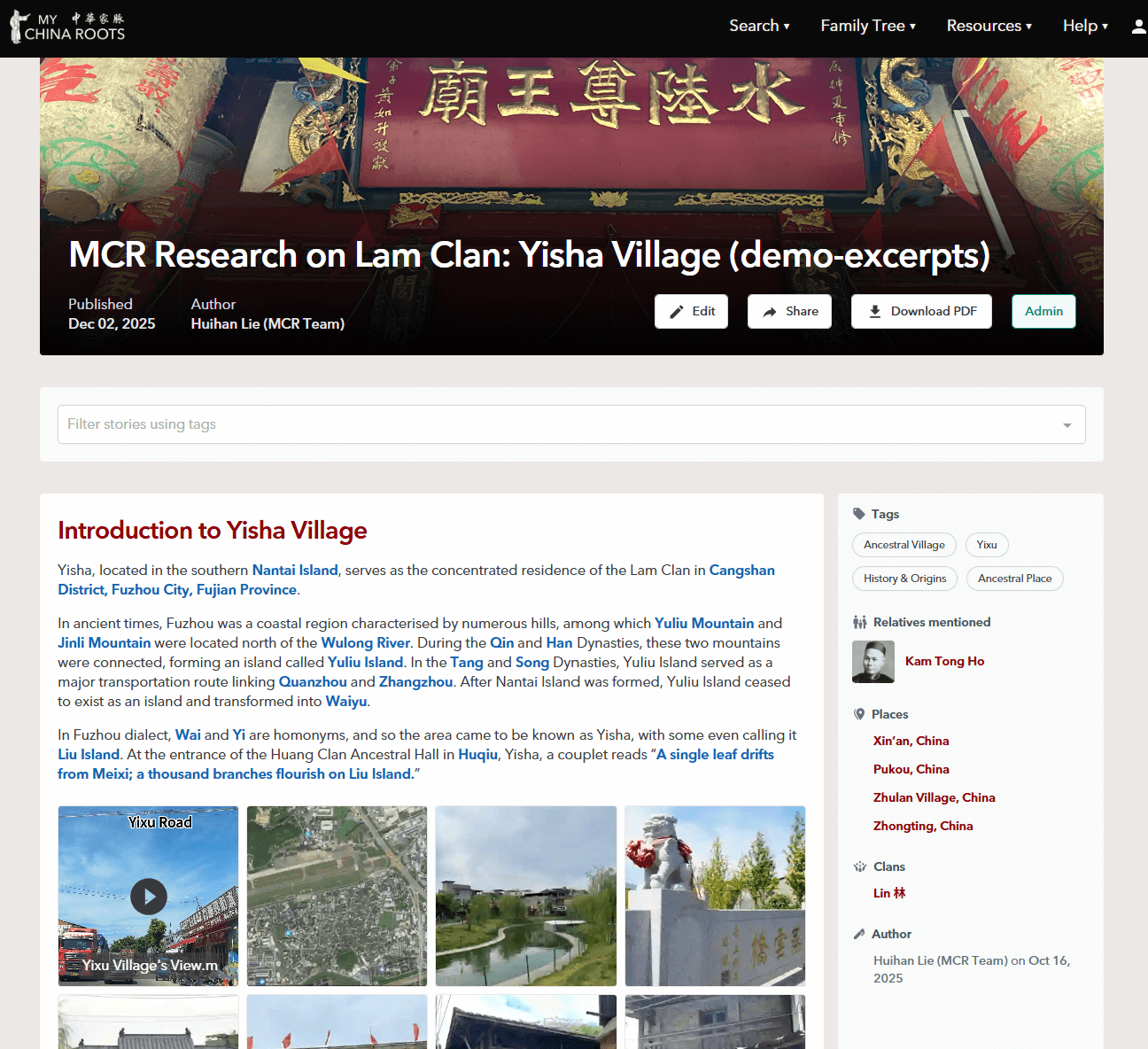 View example report